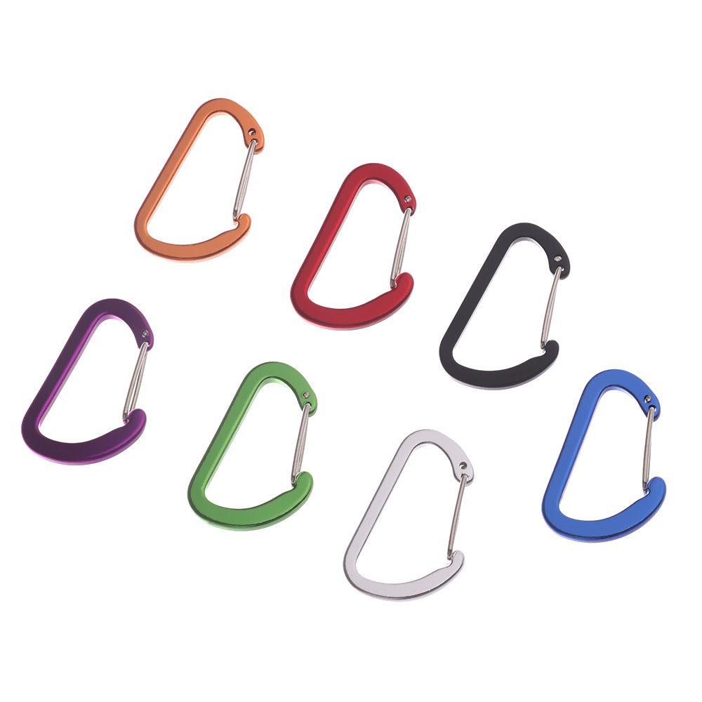 Buckle Hook Aluminum Alloy Climbing Snap Clip Outdoor Camping Keyring D-Ring Keychain Carabiner