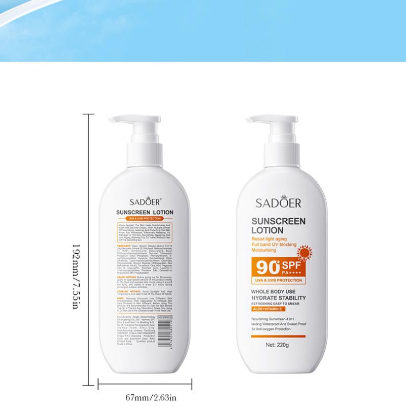 Солнцезащитный крем SADOER Clear Anti-Light Old Refreshing Anti-UV Sunscreen