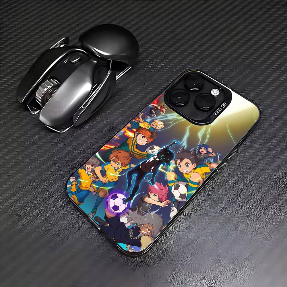 I-Inazuma Anime Eleven Poster Phone Case For iPhone17,16,15,14,13,12,11 Plus,Pro Max Colored Silver Plated Inside Cover