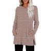 Womens Sweaters Crewneck Long Sleeve Shirts With Pockets Fall Outfits  Fashion Winter Clothing Side Slit