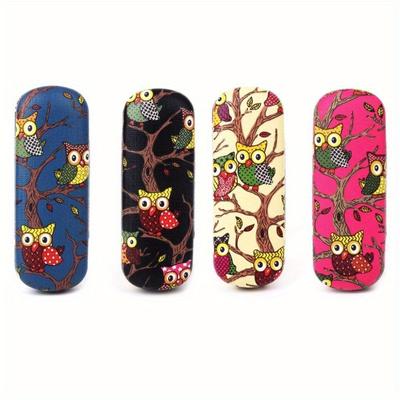 Коробка для очков с рисунком совы, милые животные, защита для хранения солнцезащитных очков, портативные чехлы для женщин