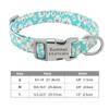 Personalized Dog Accessories Collar Nylon Printed Pet Puppy Collar Dog ID Collars Free Engraved ID for Small Medium Large Dogs