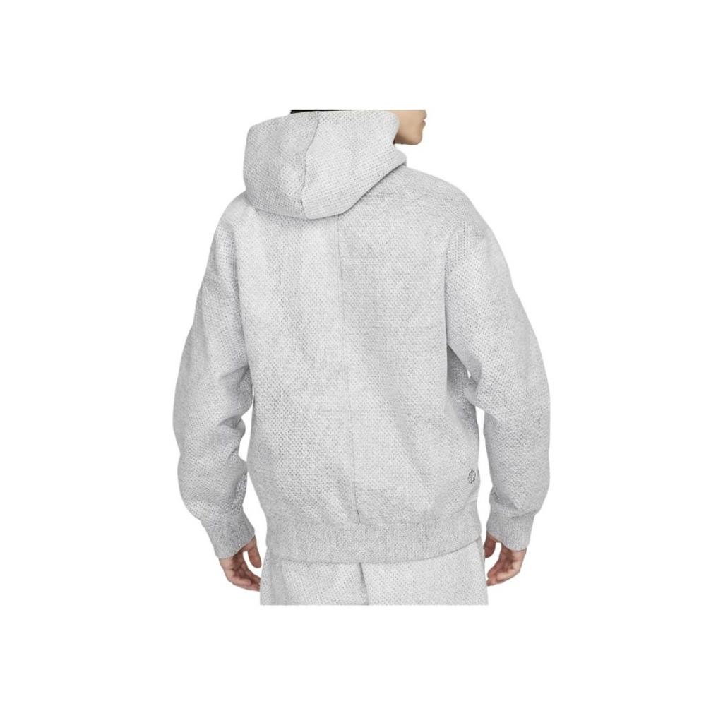 Nike Однотонный свитер с капюшоном и длинными рукавами, мужские топы светло-серого цвета FB7519-077