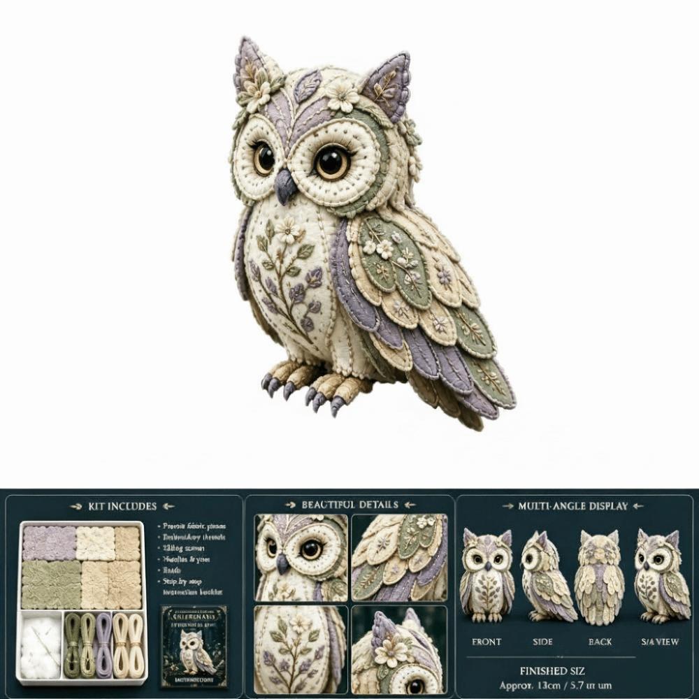 Floral Fabrics DIY Sewing Kit Creative Design Animal Toy Craft Fabric Sewing Kit  For Craft Lover