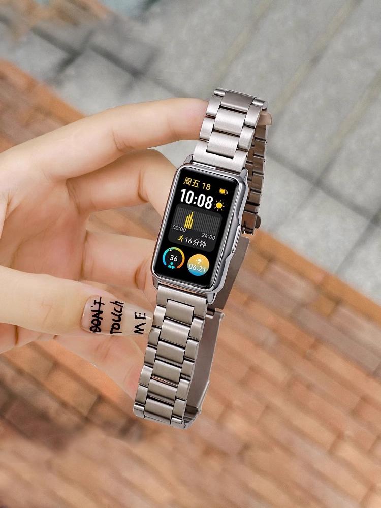 Металлический ремешок для Huawei Band 10 9 8 NFC Аксессуары Замена из нержавеющей стали наручный браслет correa Huawei Band 10 ремешки для часов
