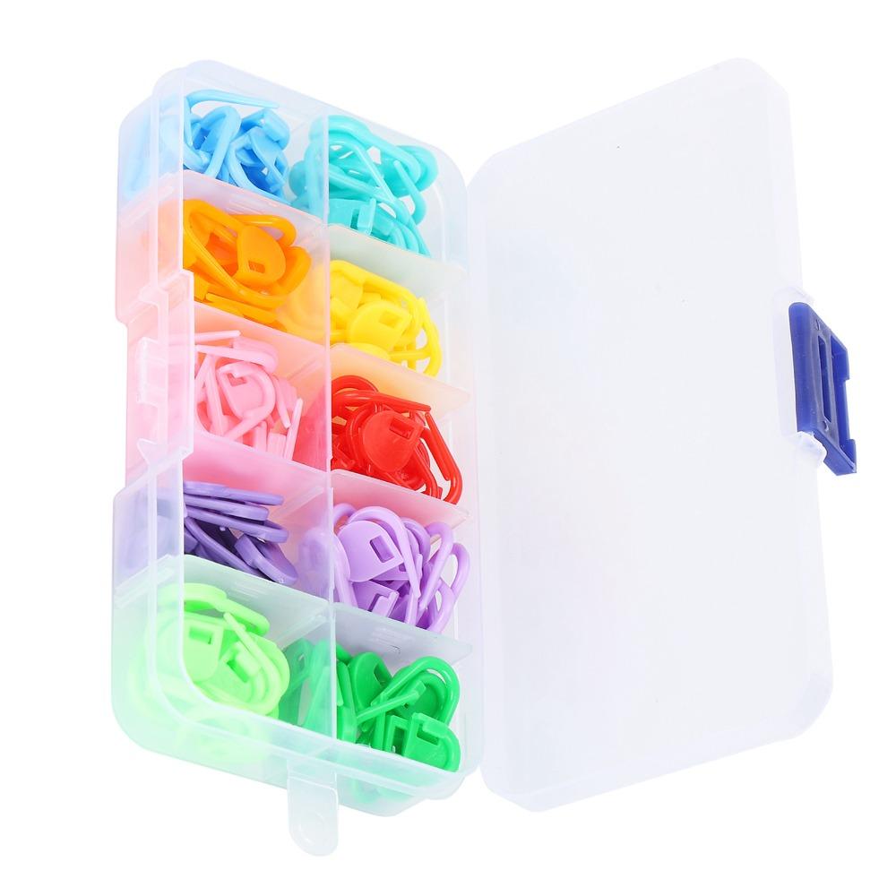 300pcs Assorted Color Knitting Stitch Markers Plastic Stitch Counter Clips For Crochet