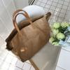 2024 новая одноплечевая косая сумка женская большая вместительная ретро сумка-тоут из крафт-бумаги бумажная большая сумка