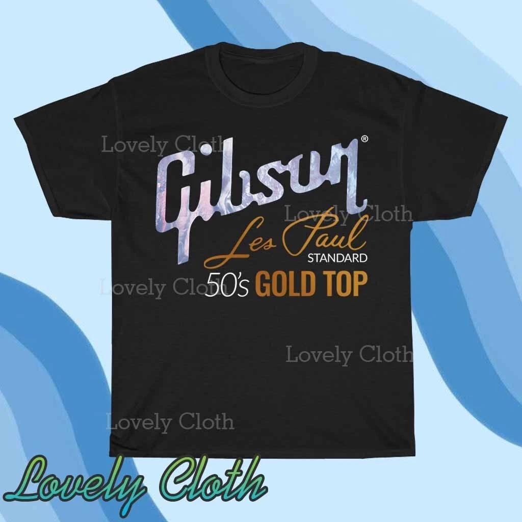Футболка Gibson Les Paul Logo TEE Смешная Американский размер от S до 5XL Футболка