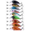HENGJIA 1pcs Mini Laser Crankbait Fish Hook Trout Bass Pike Fishing Lure Wobbler Accessories
