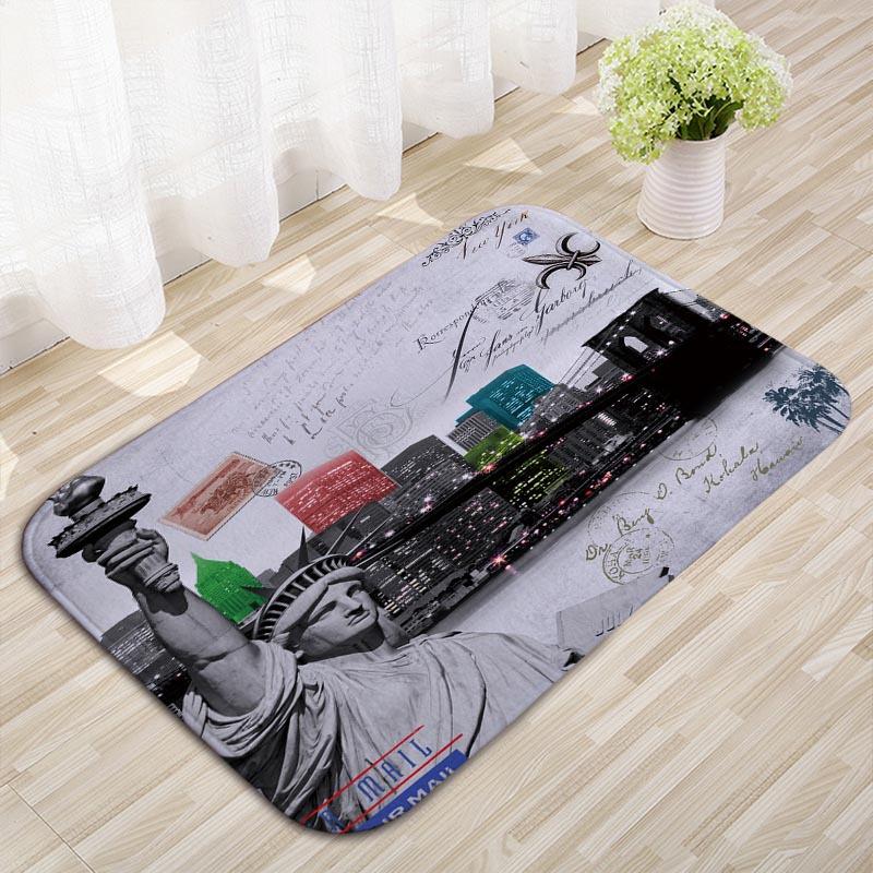 Building Tower Kitchen Floor Mat Bedroom Non-slip Carpet Household Door Mat Entry Floor