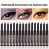 Neutral Eyeshadow Stick Blush Pearl Brown Makeup Flatness Shiny Balm Eye Shadow Pencil Crayon Waterproof Long Lasting High Pigmented 2g
