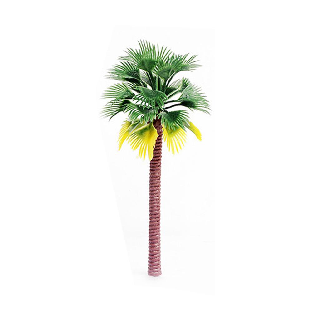 Layout Rainforest Plastic Palm Tree Scenery Model Artificial Palm Tree Leaves with High Quality