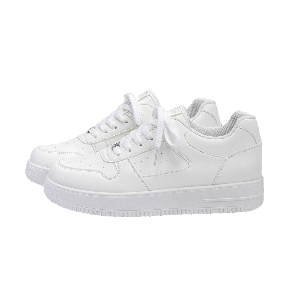 Global White Shoes Men's Invisible Height Increase ZHQ-HY096-G Summer Breathable and Versatile Thick-soled Inner Height Increase Board Shoes Men