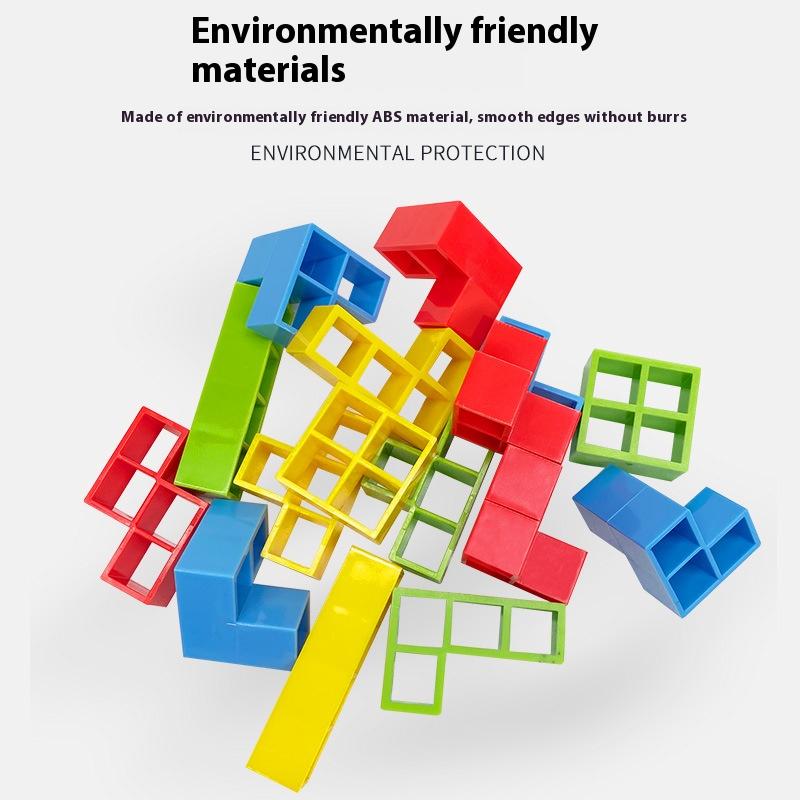 Балансировочная игра качающаяся стека высокая русская строительная стопка блоков музыкальная детская концентрация настольная игрушка