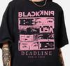 Рубашка BlackPink, Рубашка Born Pink, Футболка с мерчем Kpop, Футболка с мирового тура Blackpink Новая с бирками