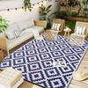 Outdoor Rugs Waterproof Carpets Indoor Outdoor Deck Backyard Family Picnic Balcony Rug Living Room and Kitchen Home Decoration