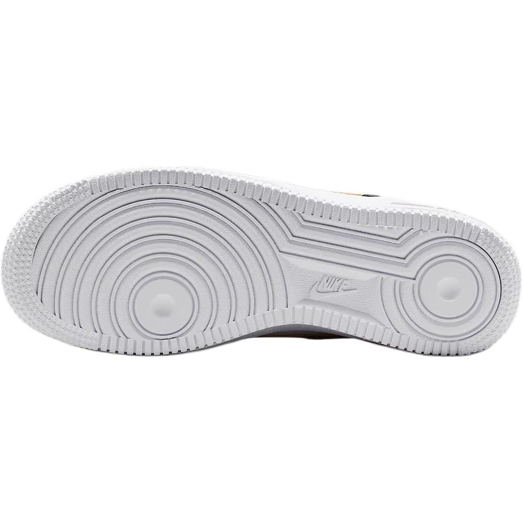 Nike Кроссовки Air Force 1 GS Черные Белые Металлик Золото Детские CT3839-009