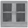 VidaXL Armoire à vitrine Sonoma gris 82,5x30,5x80 cm Bois d'ingénierie 815616