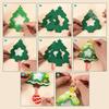 Elk Xmas Non-Woven Charms Santa Claus Shaking Sequins Christmas Toy  Christmas Tree Decorations