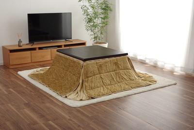 Одеяло Ikehiko Kotatsu, экономящее место, 200 x 200 см, бежевое, квадратное, однотонное, простое, функциональное, приблизительно. #6846109