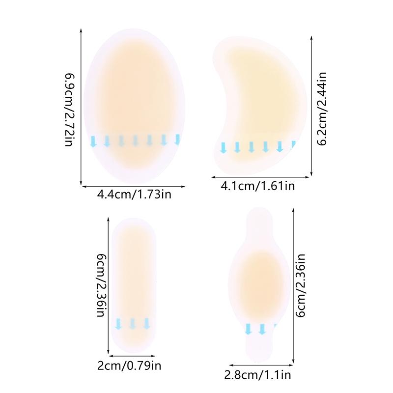 28 шт. Пластыри от мозолей Невидимые гидроколлоидные гелевые пластыри от мозолей Подушечки для мозолей для пятки, стопы, пальца ноги и защиты кожи