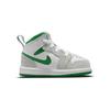 Air Jordan 1 Mid SE TD Grey Pine Green Детские кроссовки Белые светло-дымчато-серые DC7250-103