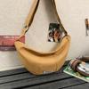 2025 new trendy Korean style sports versatile commuter bag shoulder horn messenger bag women's casual dumpling bag
