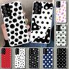 Чехол-накладка с принтом в горошек для Samsung Galaxy A12 A22 A32 A52 A72 A02S A51 A50S A31 A20S A10S Note 20 Ultra 10 Plus Galaxy