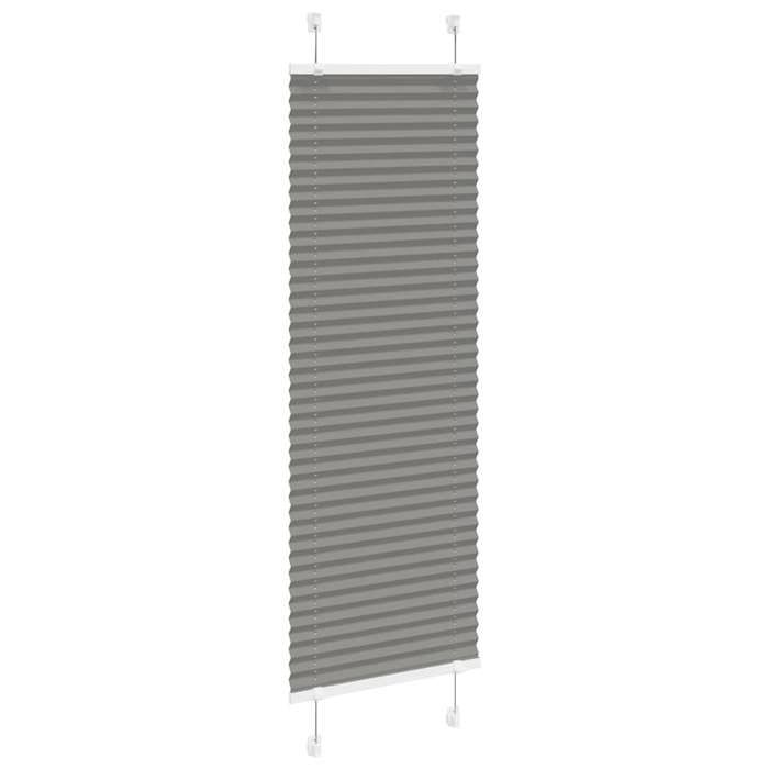 VidaXL Store plissé anthracite 45x100 cm largeur du tissu 44,4 cm, store plissé de fenêtre, store accordéon, store plissé de 4015064