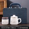 Suet jade mug office cup ceramic filter with lid tea cup household tea separation water cup gift