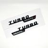 3D ABS Glossy Black Car Fender Badge Turbo 4MATIC Sticker Rear Trunk AMG Emblem A45 Logo For Mercedes Benz A 45 AMG W176 W177 AB1
