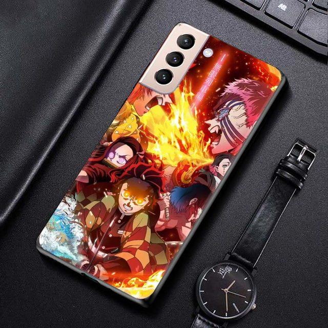 Чехол для Samsung Galaxy S21 S20 S10 S9 S8 Plus Ultra 5g S10lite S10e S7edge S20 S21 Fe, чехол Demon Slayer Kimetsu, аниме
