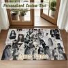 Crystal Velvet Square Rug Custom NameAyliva Pattern Non Slip Home Floor Decor Rug