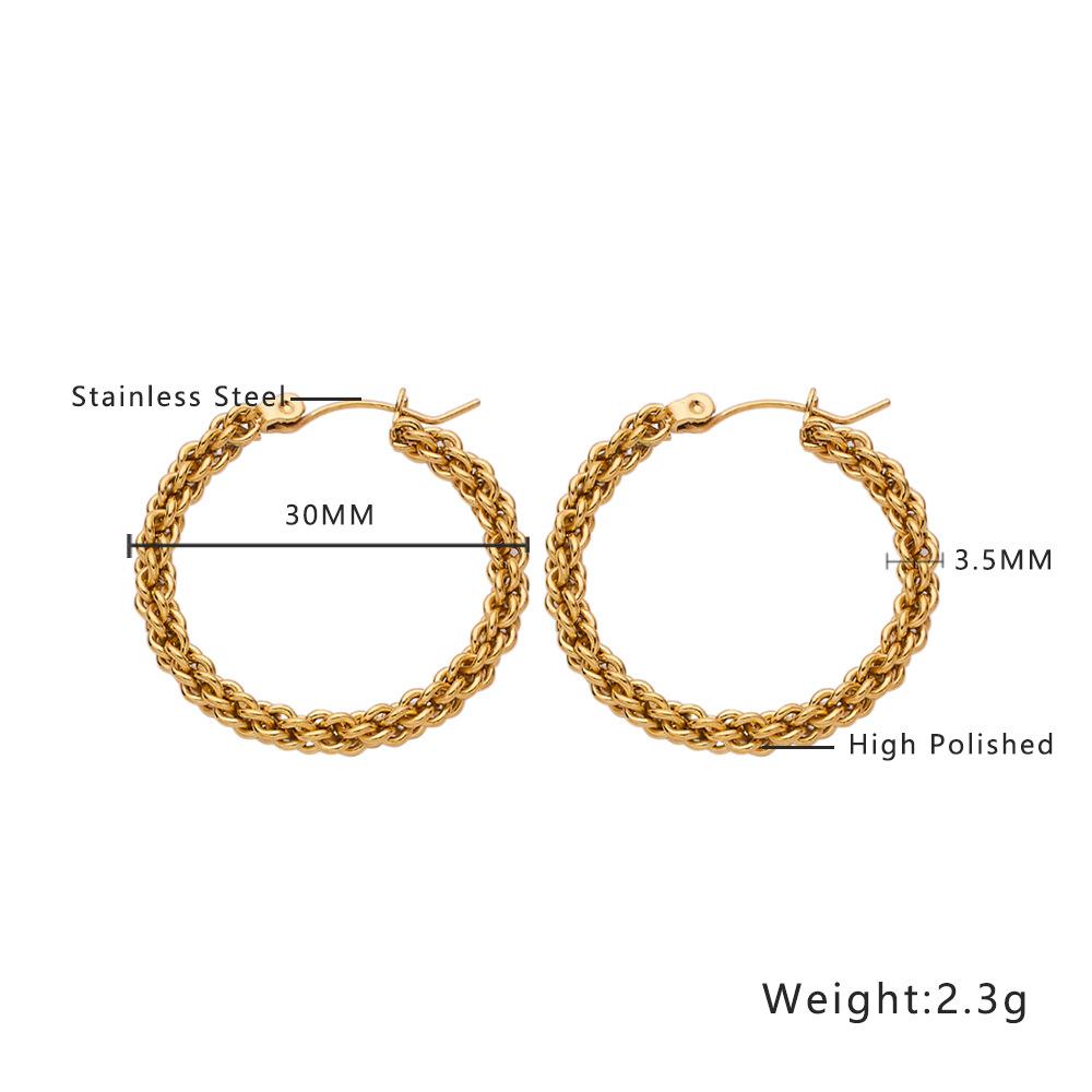 Усовершенствованные серьги, металлические позолоченные шариковые серьги из титановой стали, золотое кольцо для ушей, украшение для ушей