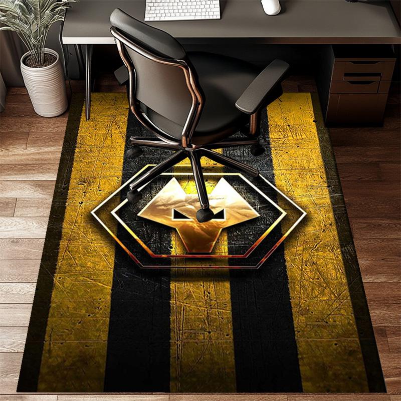 Powerful Symbol Design Printed Office Carpet Chair Cushion Entryway Rug, Rugs for Living Room, Bedroom Christmas gifts