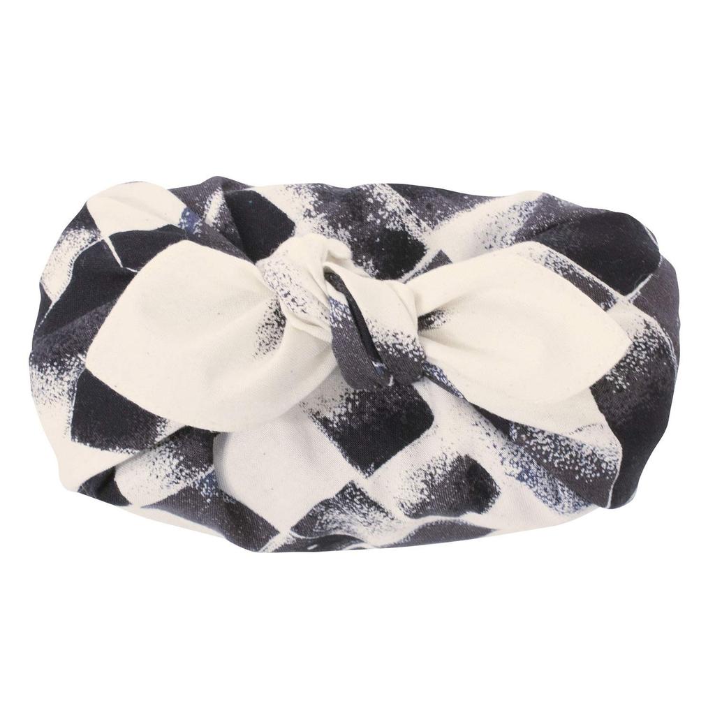 MUSUBI ORGANIC Cotton Furoshiki Wrapping Cloth, Charcoal Black, 50 x 50 cm, 20376-103