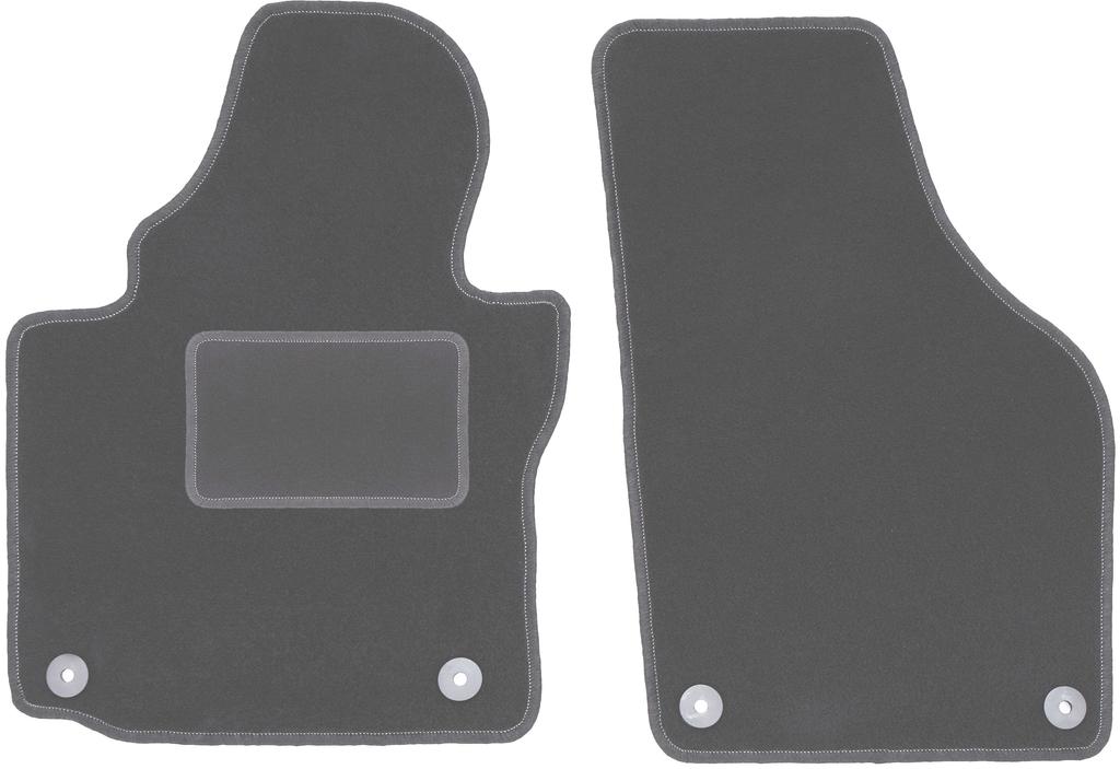 Front car mats: Volkswagen Caddy 2K minivan (2004-2010)