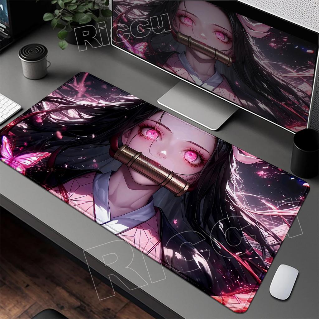 Новый Kawaii Девушка Незуко Камадо Коврик для мыши Ноутбук Аниме HD Печать Игровая Клавиатура Ковер Убийца Демонов Коврик для мыши ПК Милый Игровой Настольный Коврик