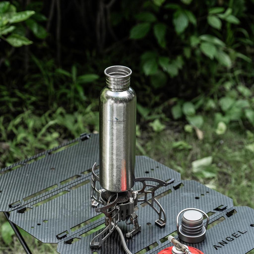 Boundless Voyage Титановая Спортивная Вода Широкая Одинарная Прямая Идеально подходит для улицы и включает Хранение Кристалл Ti3259C Бутылка, Горлышко, 750 мл, Стенка,