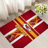 Football Chiefs Pride Football Pattern Soft Area Rug Non Slip Indoor Floor Carpet Sports Decor Mat for Bedroom