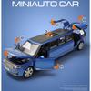 Масштаб 1/32 Land Range Rover, удлиненная литая под давлением модель автомобиля, игрушечный автомобиль со звуком и светом для детей, коллекция подарков для мальчиков и девочек