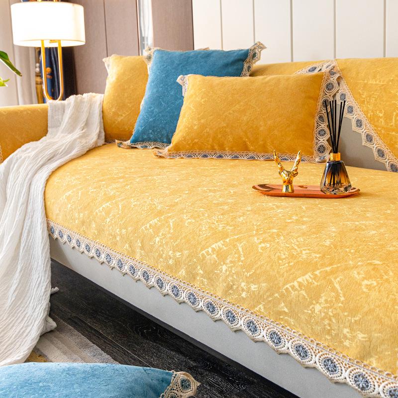 Доступная роскошная стильная диванная подушка, универсальный нескользящий чехол на четыре сезона, новый простой современный чехол для диванной подушки, полотенце