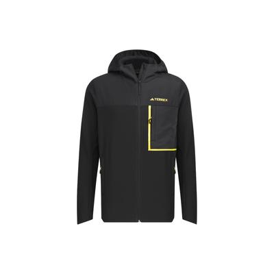X National Geographic Collaboration Soft Shell Color Block Logo Куртка с капюшоном и длинными рукавами Мужская куртка черного цвета IL8979