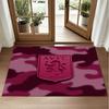 Aston Villa Football Design Crystal Velvet Rug Soft Decorative Mat for Bedroom Entrance