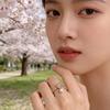 Модное креативное кольцо-тюльпан, легкое роскошное открытое кольцо в французском стиле, универсальный дизайн для повседневной носки и свиданий