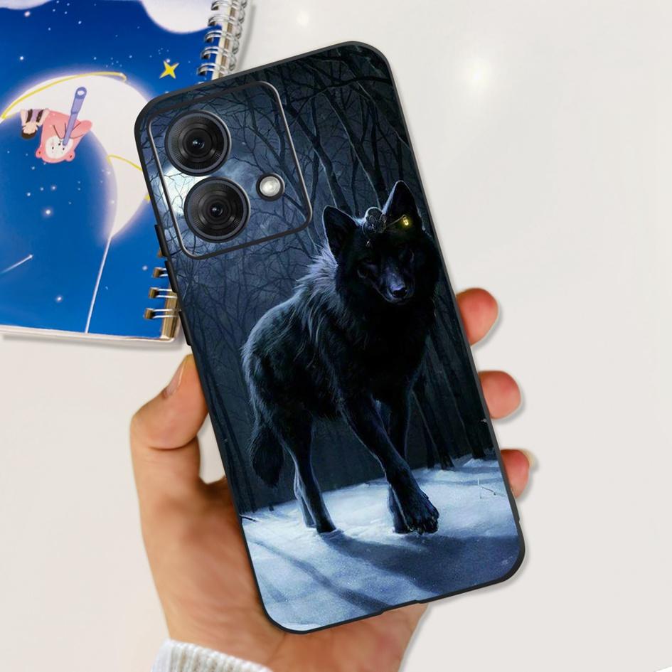 For Motorola Moto G84 5G Case 2023 New Stylish Butterfly Cat Slim Black Silicone Soft TPU Phone Cover For Moto G84 5G G 84 Coque