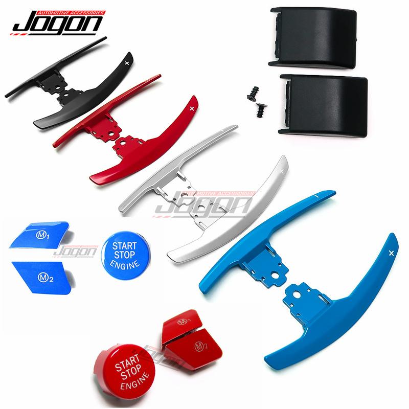 Car Steering Wheel Paddle Shifter Extension With Start Stop & M1 M2 Button For BMW F20 F22 F45 F30 F34 F32 F12 F01 F10 i3 i01