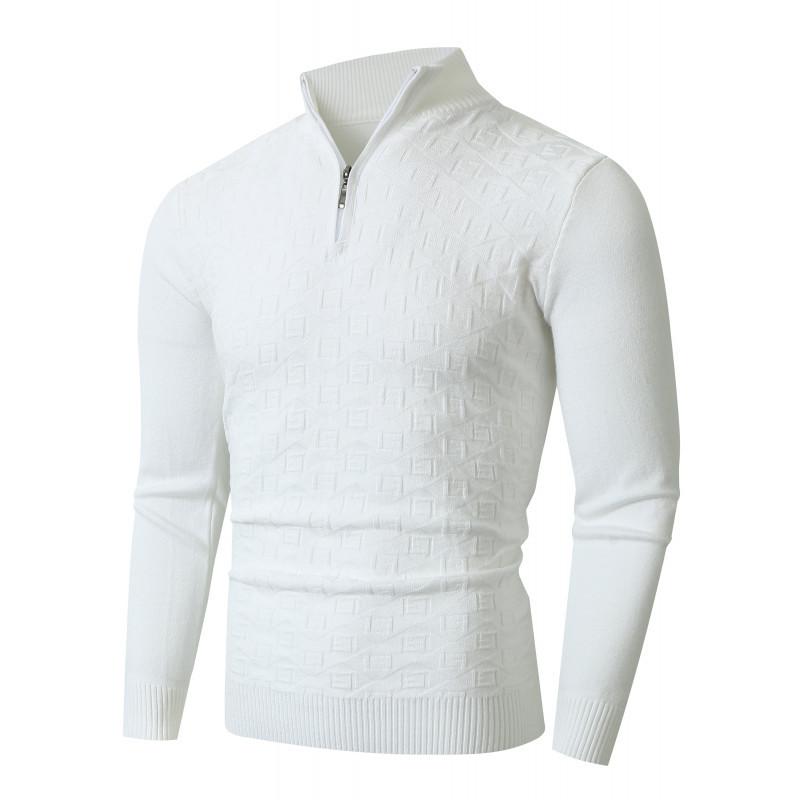 Мужской вязаный свитер Осень Новый Мужской на молнии Модный тренд Модный вязаный свитер