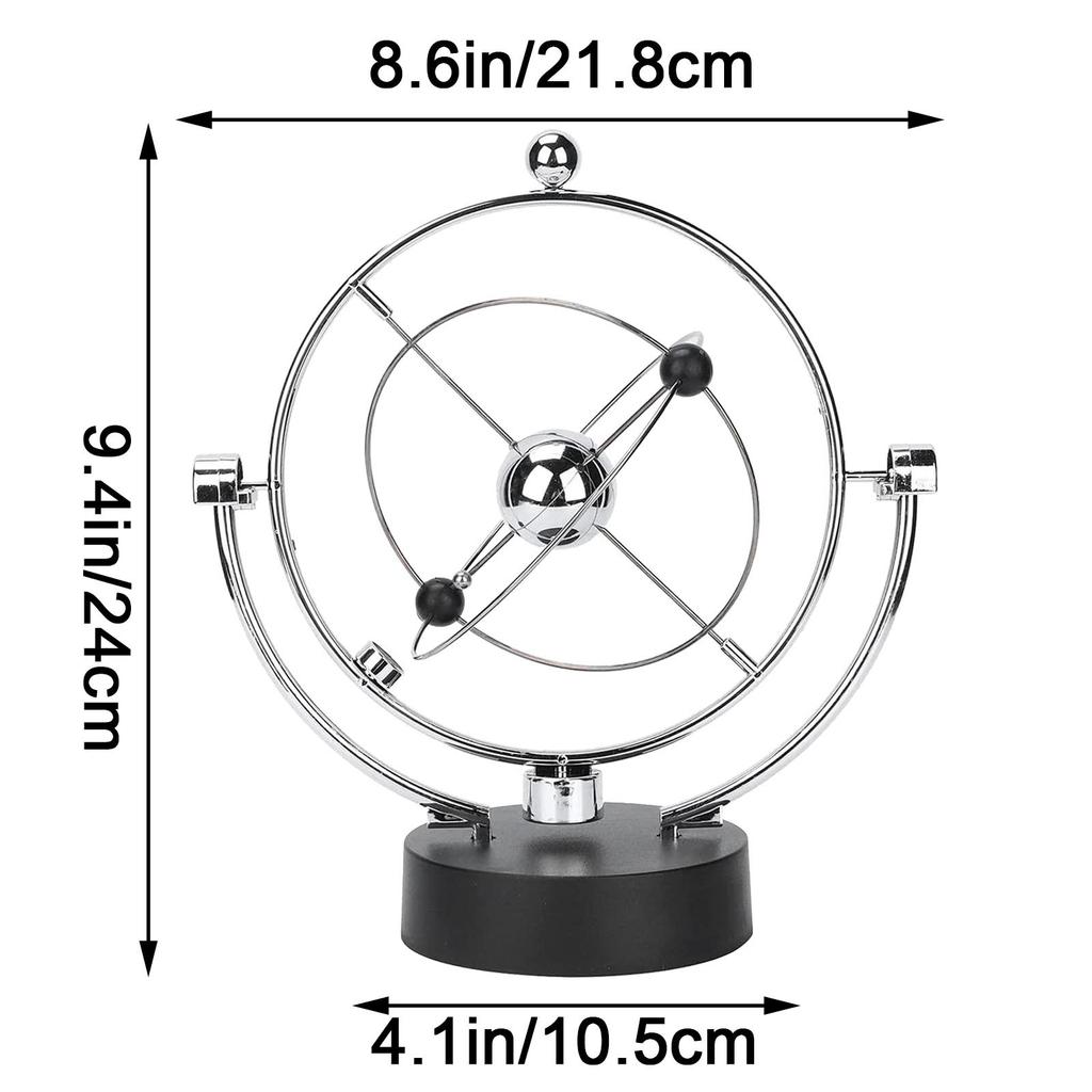 Electronic Perpetual Motion Desk Toy Revolving Balance Balls Physics Science Toy