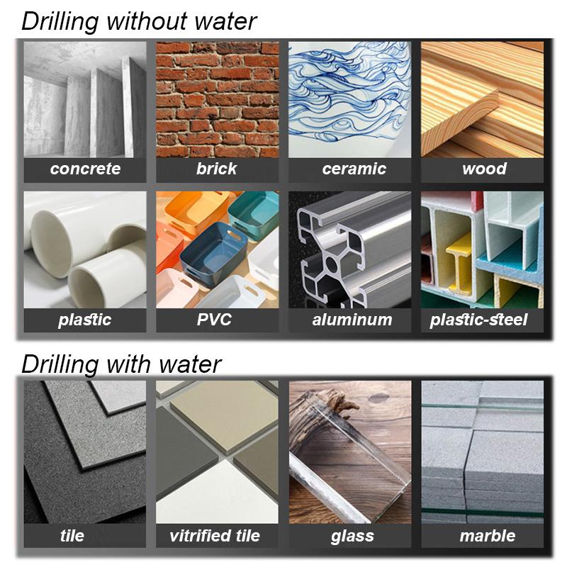 Бетонная плитка Металлическое сверло Каменная кладка Твердосплавный для стекла Керамический кирпич Пластик Дерево Каменщик Керамическая стена Кольцевая пила Удлинитель Длинный